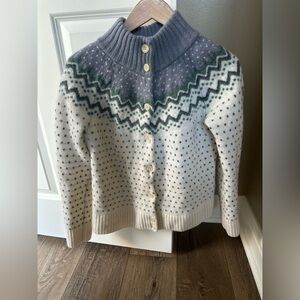 Fjallraven Outdoor Clothing Wool Knit Sweater Womens Large Buttons